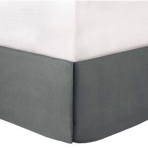 Madison Park Essentials King Gray Bed Skirt
